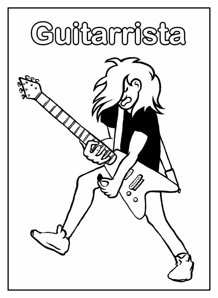 desenhos de guitarra para colorir 55