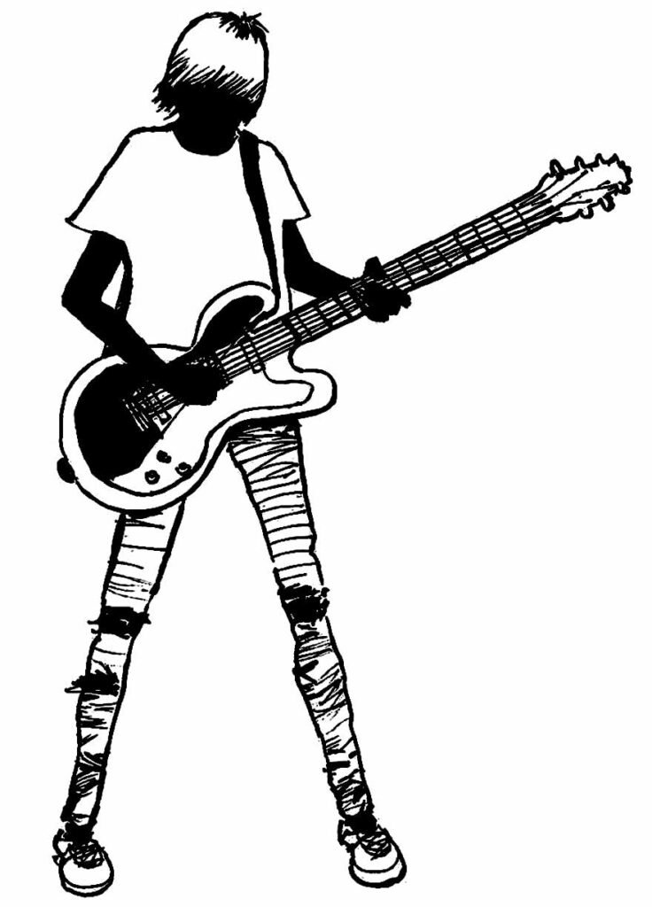 desenhos de guitarra para colorir 59