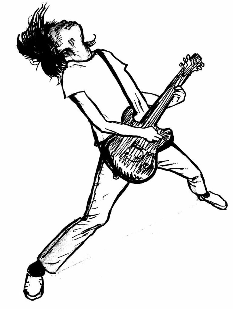 desenhos de guitarra para colorir 60