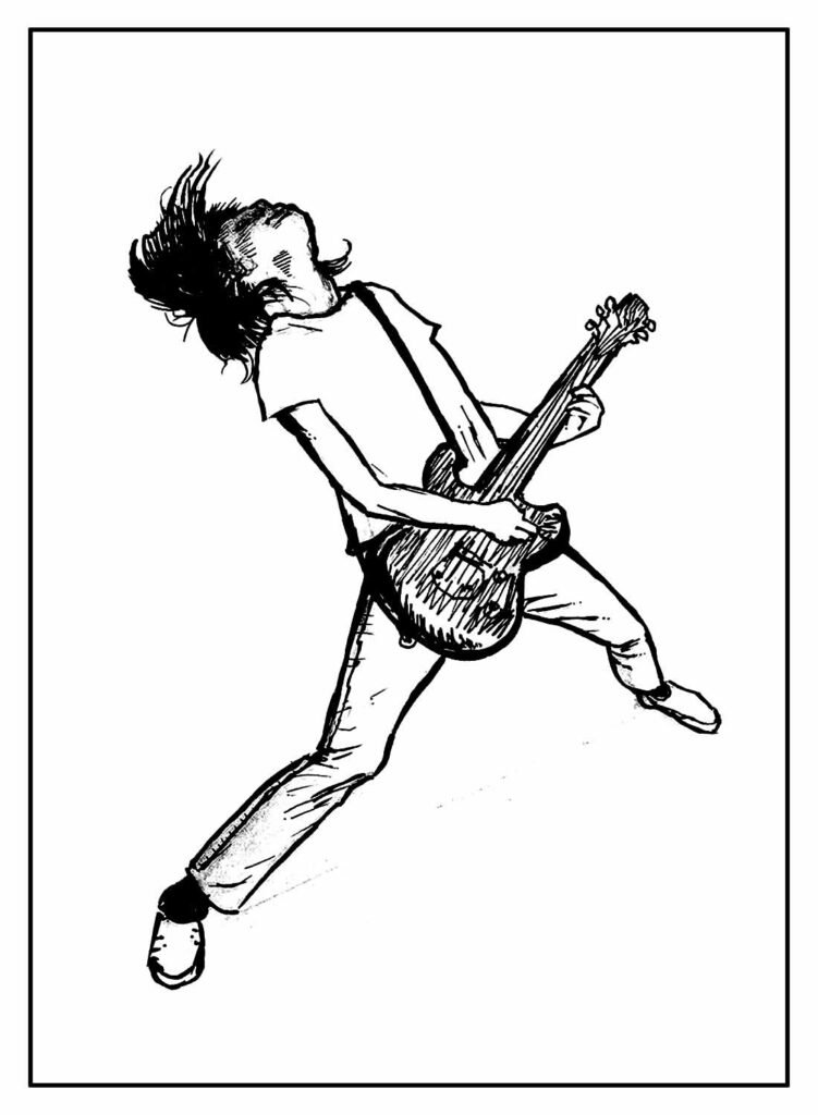 desenhos de guitarra para colorir 61