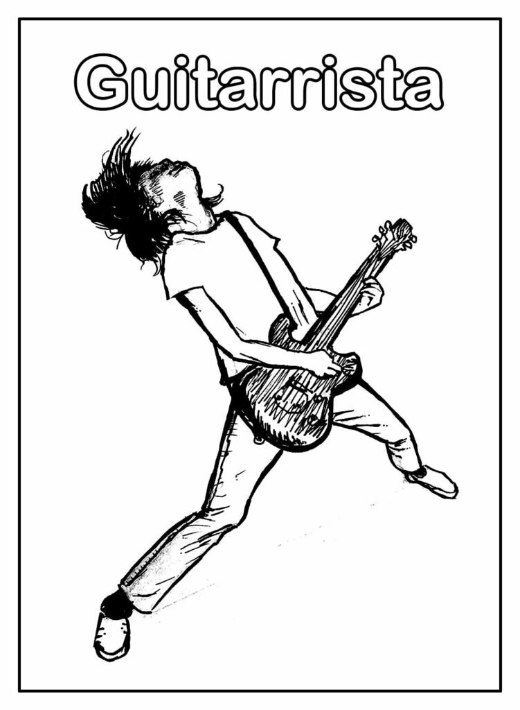 desenhos de guitarra para colorir 62