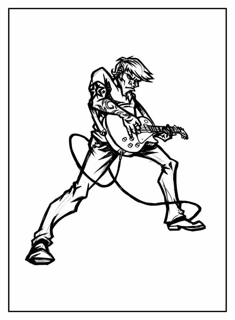 desenhos de guitarra para colorir 65