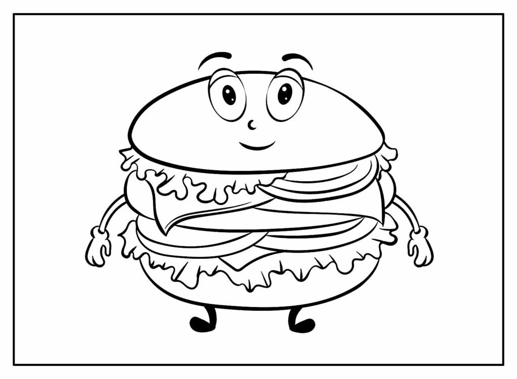 desenhos de hamburguer para colorir 11 desenhos de hamburguer para colorir 11