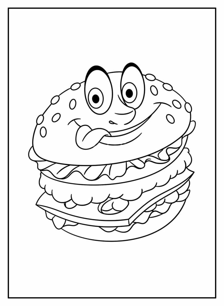desenhos de hamburguer para colorir 15 desenhos de hamburguer para colorir 15
