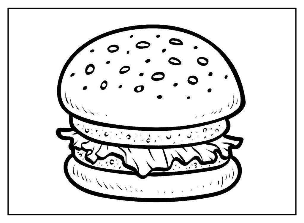 desenhos de hamburguer para colorir 8 desenhos de hamburguer para colorir 8