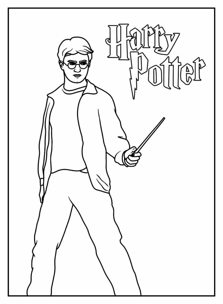 desenhos de harry potter para colorir 48