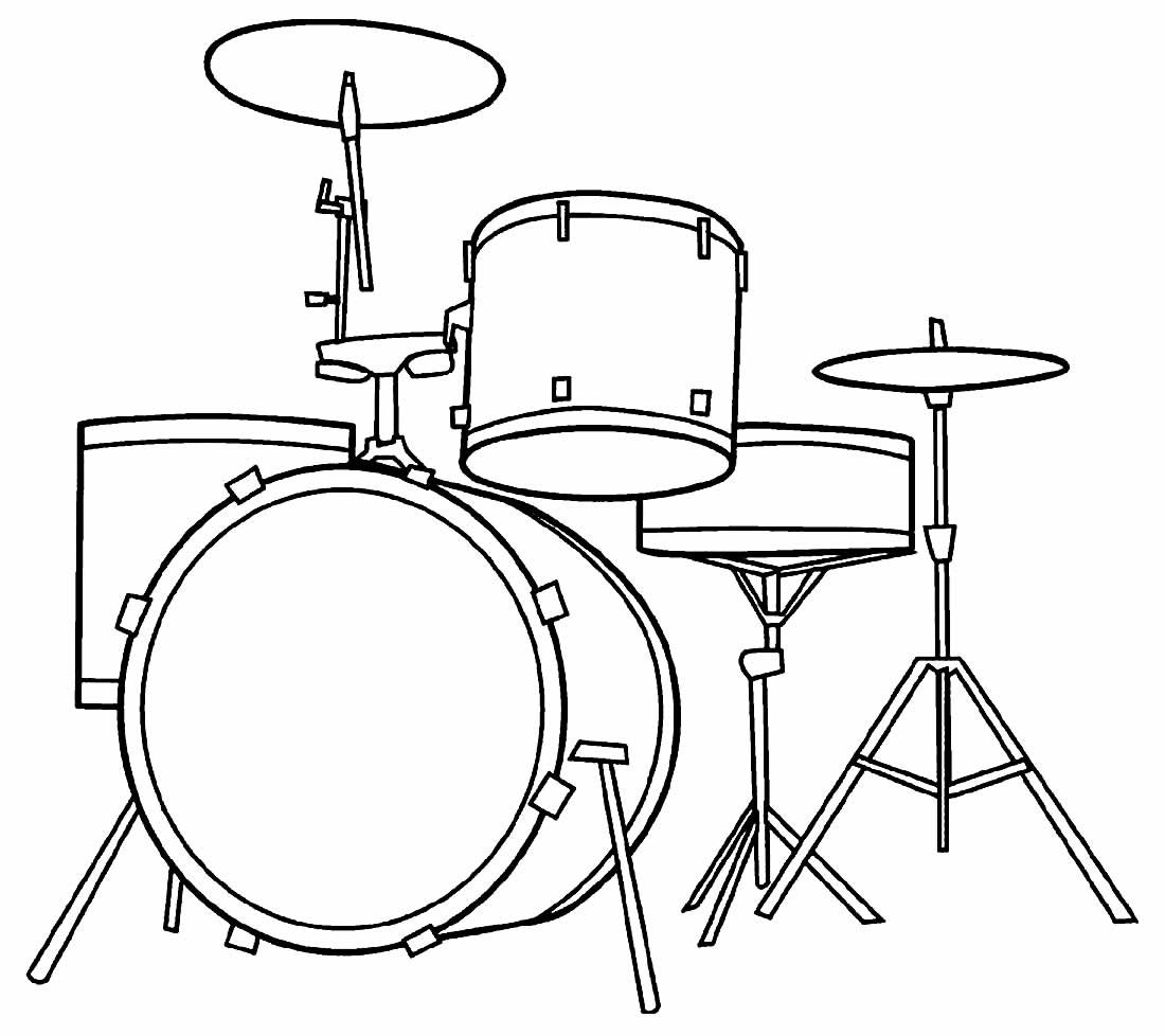 Desenhos de Instrumentos Musicais para Colorir e Imprimir - Aprender a ...