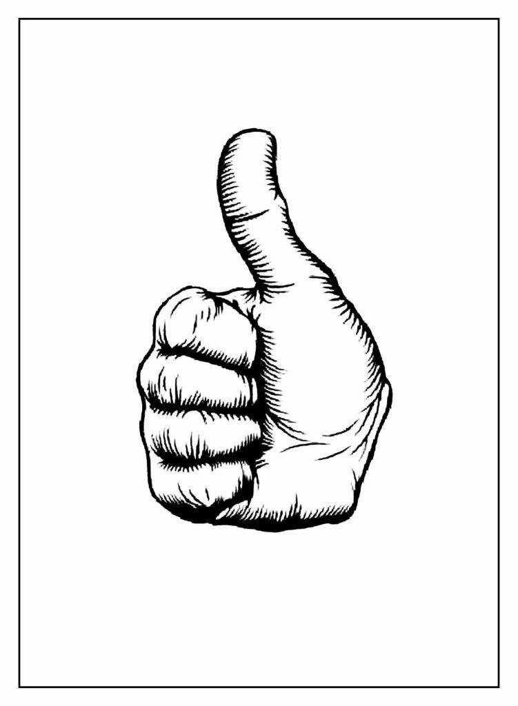 desenhos de joinha para colorir 11