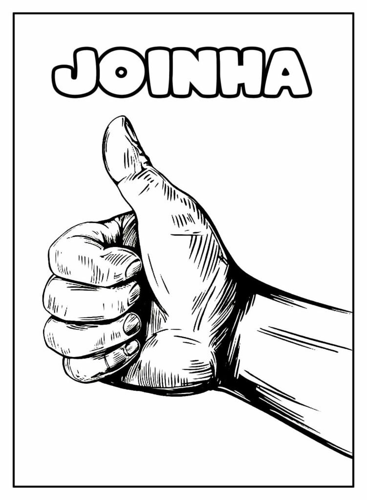desenhos de joinha para colorir 15