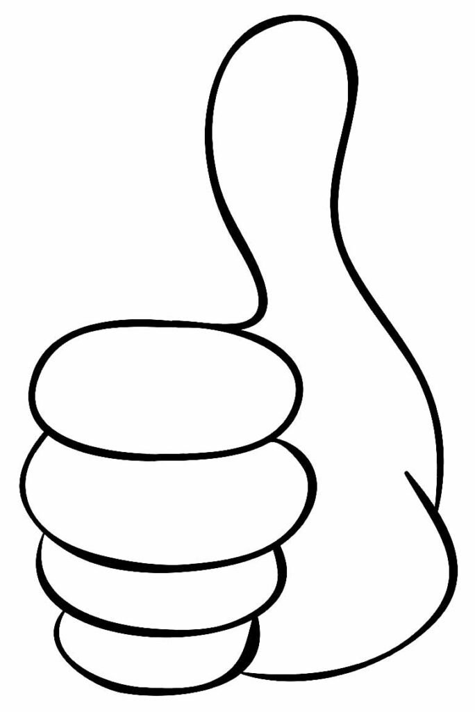 desenhos de joinha para colorir 16