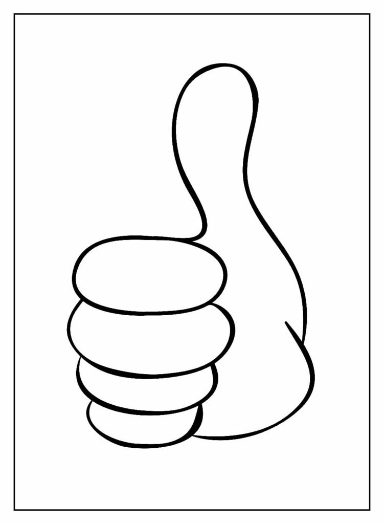 desenhos de joinha para colorir 18