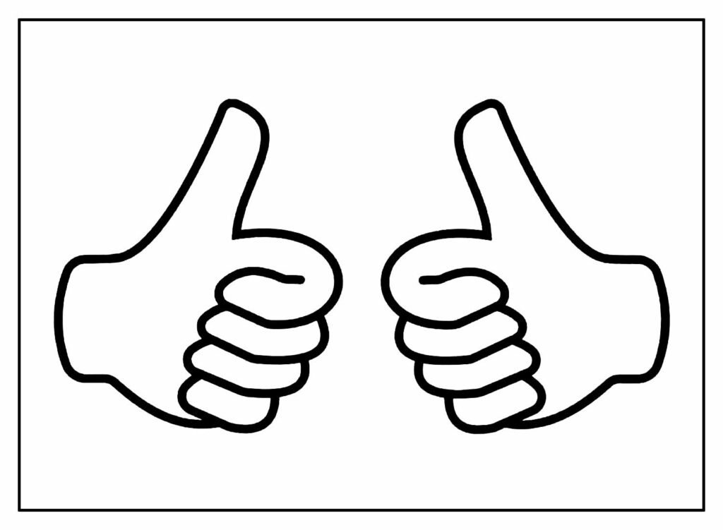desenhos de joinha para colorir 7