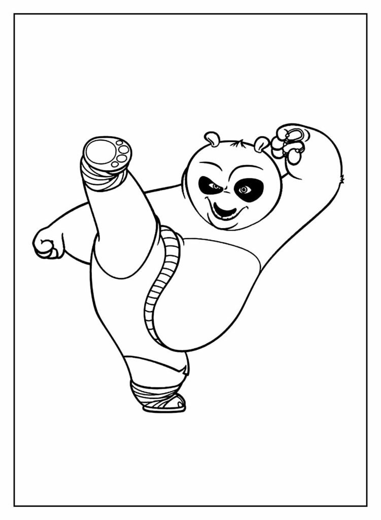 desenhos de kung fu panda para colorir 12
