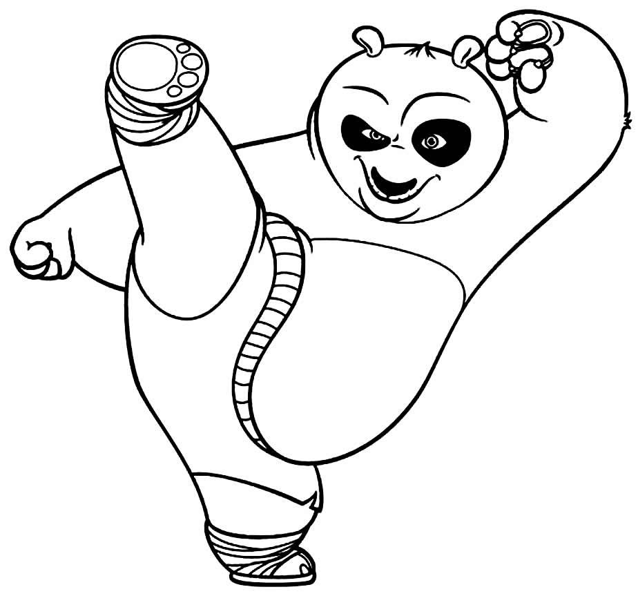 desenhos de kung fu panda para colorir 13