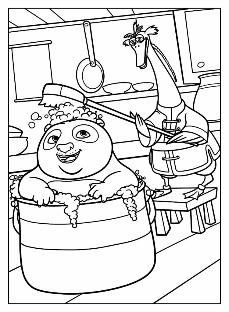 desenhos de kung fu panda para colorir 29