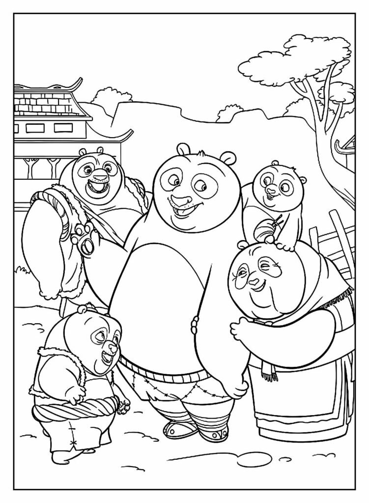 desenhos de kung fu panda para colorir 30