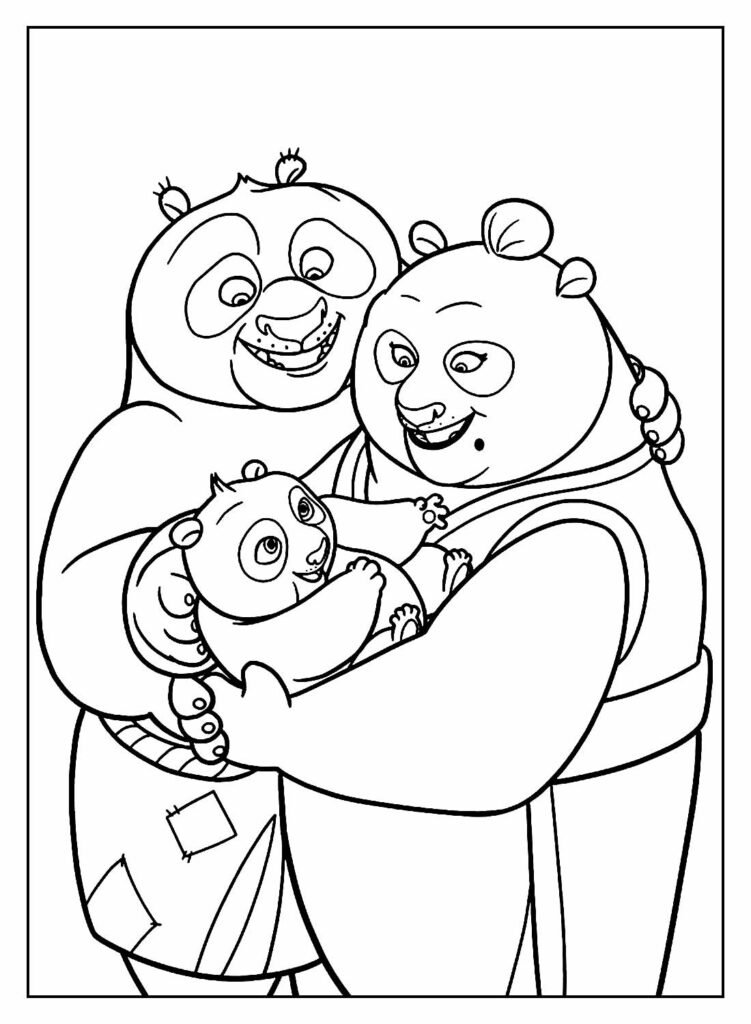 desenhos de kung fu panda para colorir 32