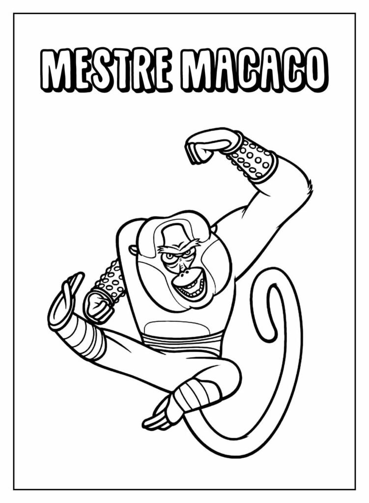 desenhos de kung fu panda para colorir 47