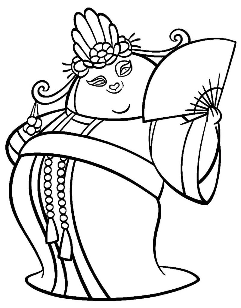 desenhos de kung fu panda para colorir 9