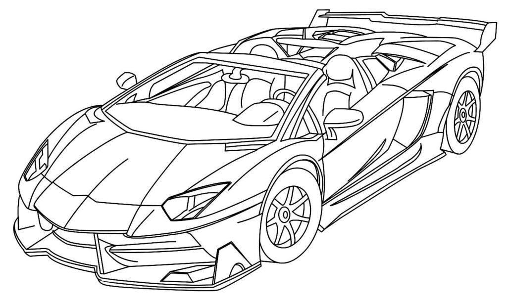 desenhos de lamborghini para colorir 16