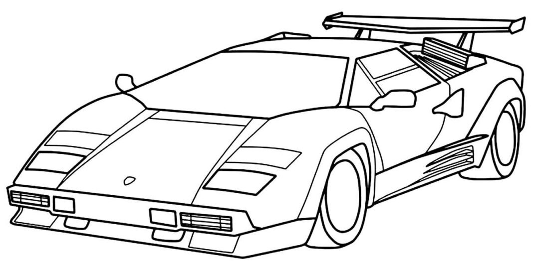 Desenhos de Lamborghini para Colorir e Imprimir - Aprender a Desenhar