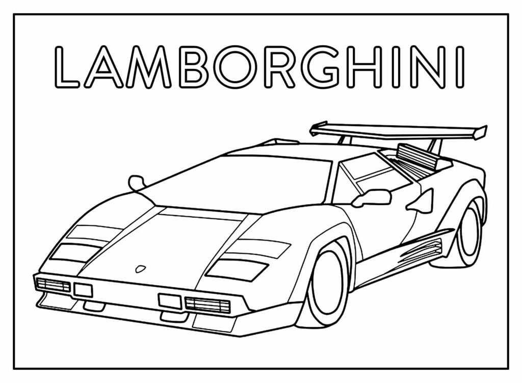 desenhos de lamborghini para colorir 21