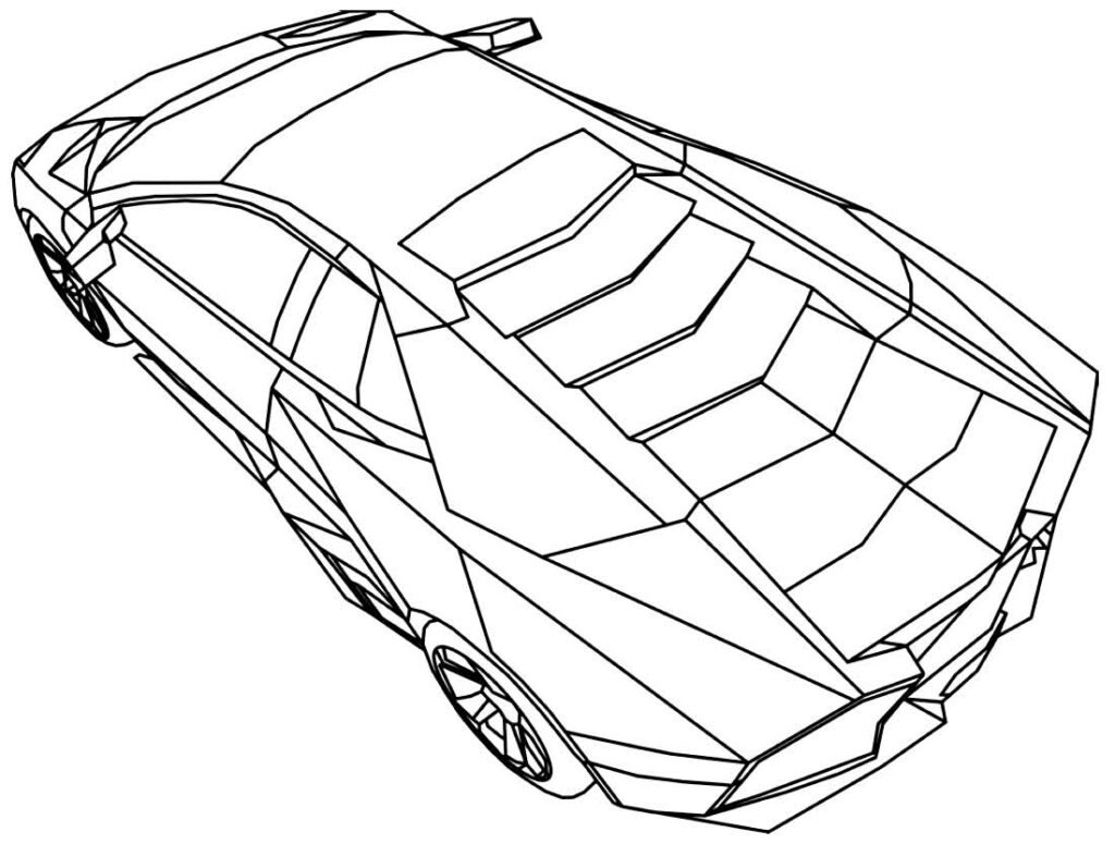 desenhos de lamborghini para colorir 23