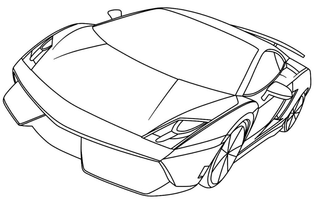 desenhos de lamborghini para colorir 4