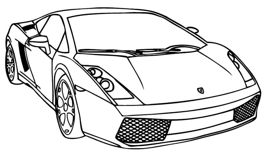 desenhos de lamborghini para colorir 7