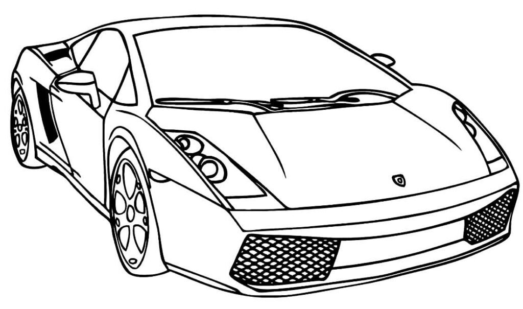 desenhos de lamborghini para colorir 7