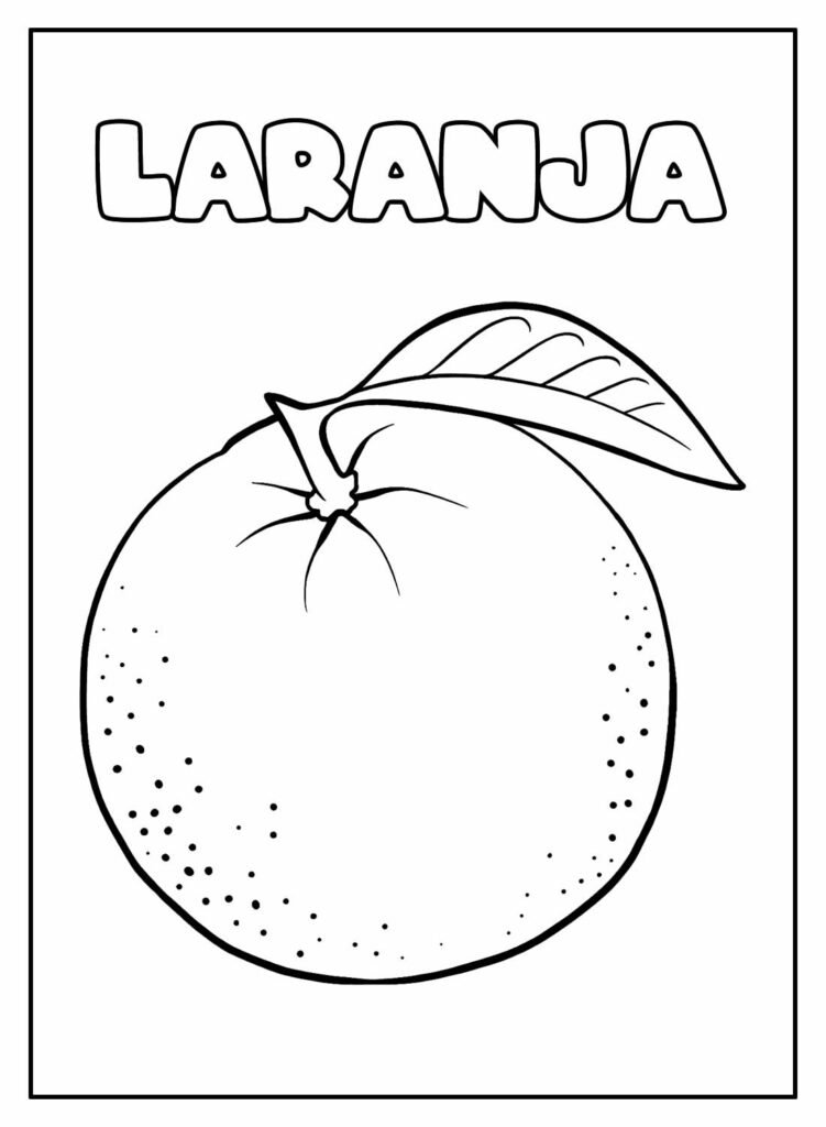 desenhos de laranja para colorir 2