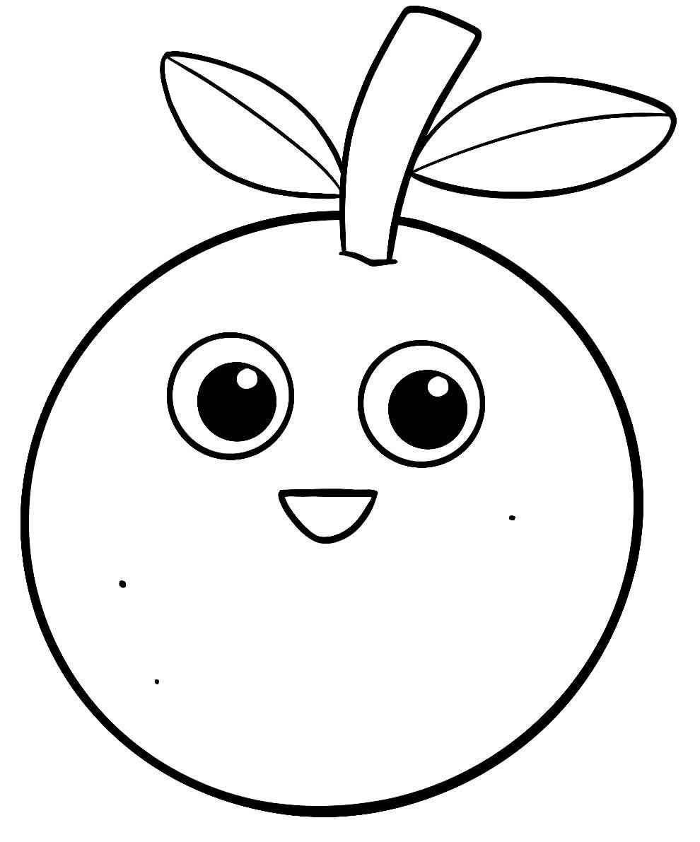 Desenhos de Laranjas para Colorir e Imprimir - Aprender a Desenhar