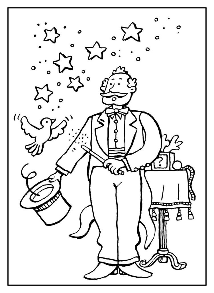 desenhos de magico para colorir 3