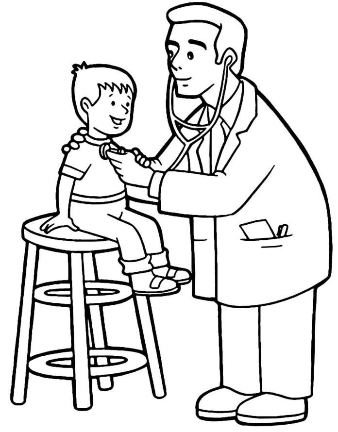 Desenhos de Médico para Colorir e Imprimir - Aprender a Desenhar
