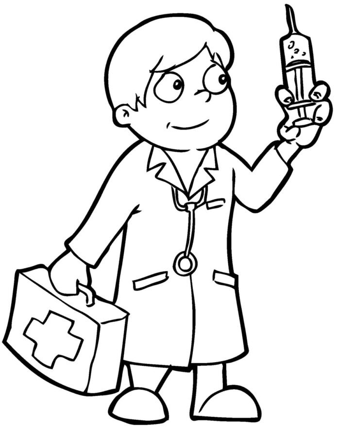 Desenhos de Médico para Colorir e Imprimir - Aprender a Desenhar
