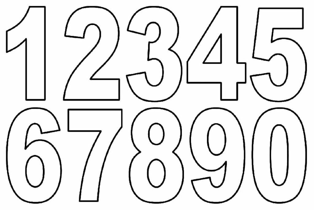 desenhos de numeros para colorir 9