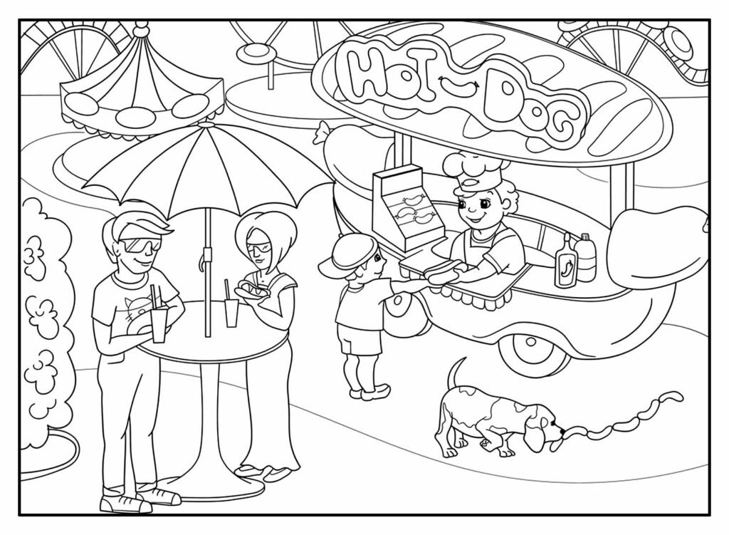 desenhos de parque de diversoes capa 1