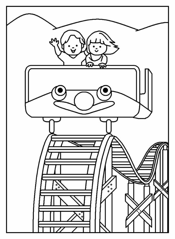 Desenhos de Parque de Diversões para Colorir e Imprimir - Aprender a ...