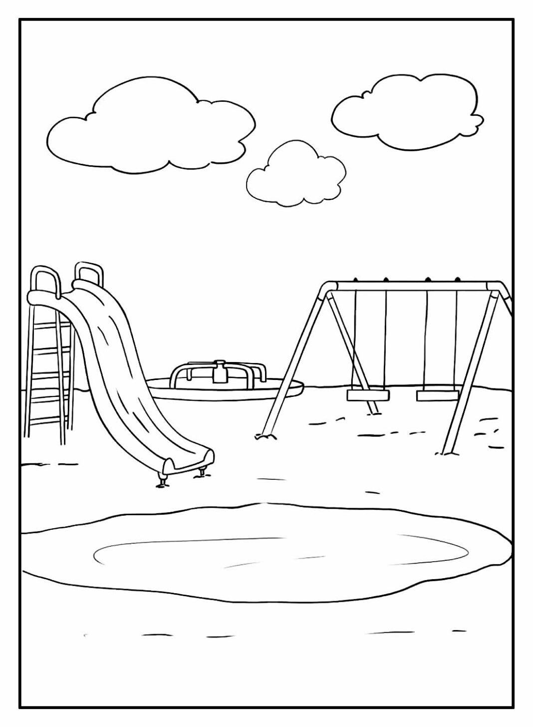 Desenhos de Parque de Diversões para Colorir e Imprimir - Aprender a ...