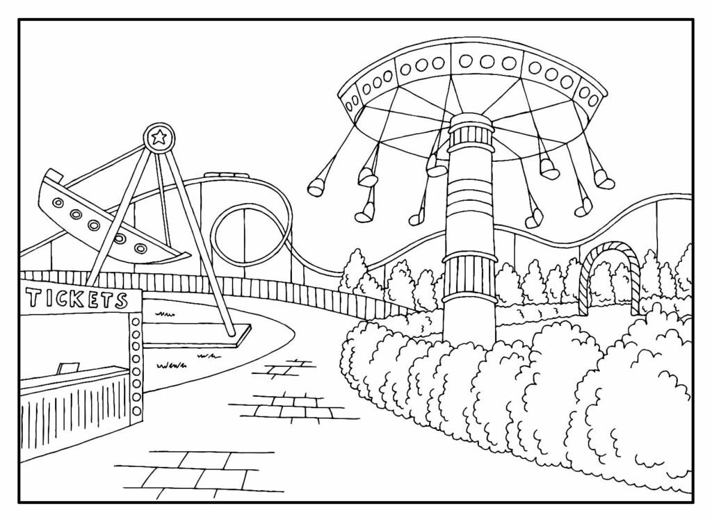 desenhos de parque de diversoes capa 3