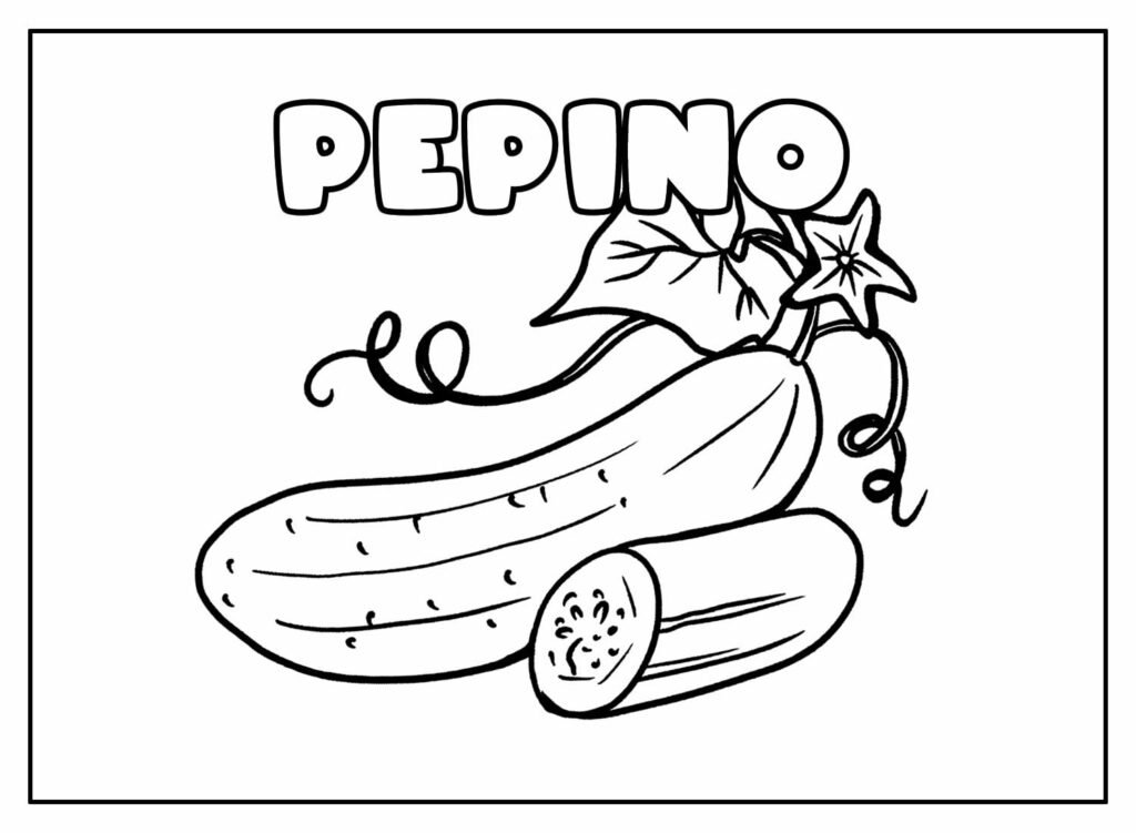 desenhos de pepino para colorir 12
