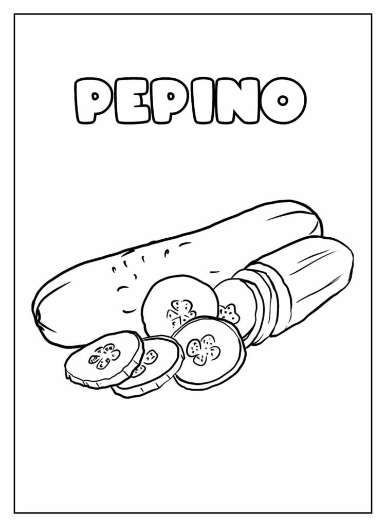 desenhos de pepino para colorir 6