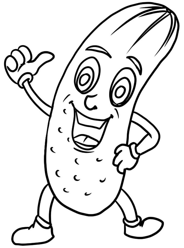 desenhos de pepino para colorir 9