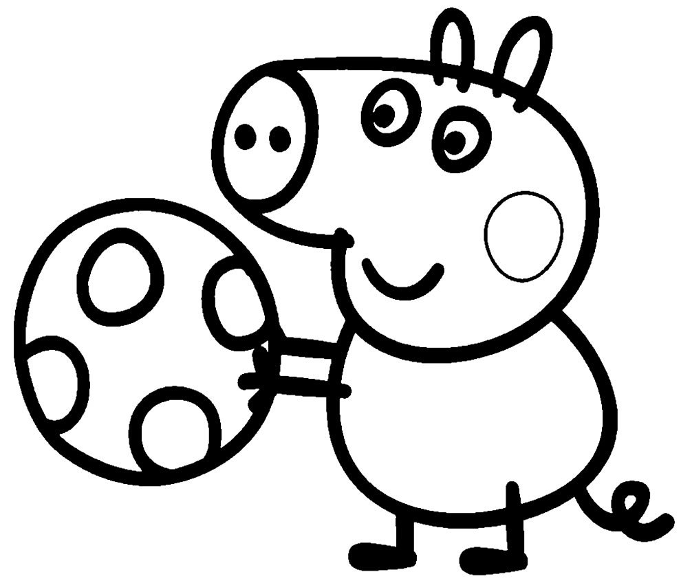 desenhos de peppa pig para colorir 1000