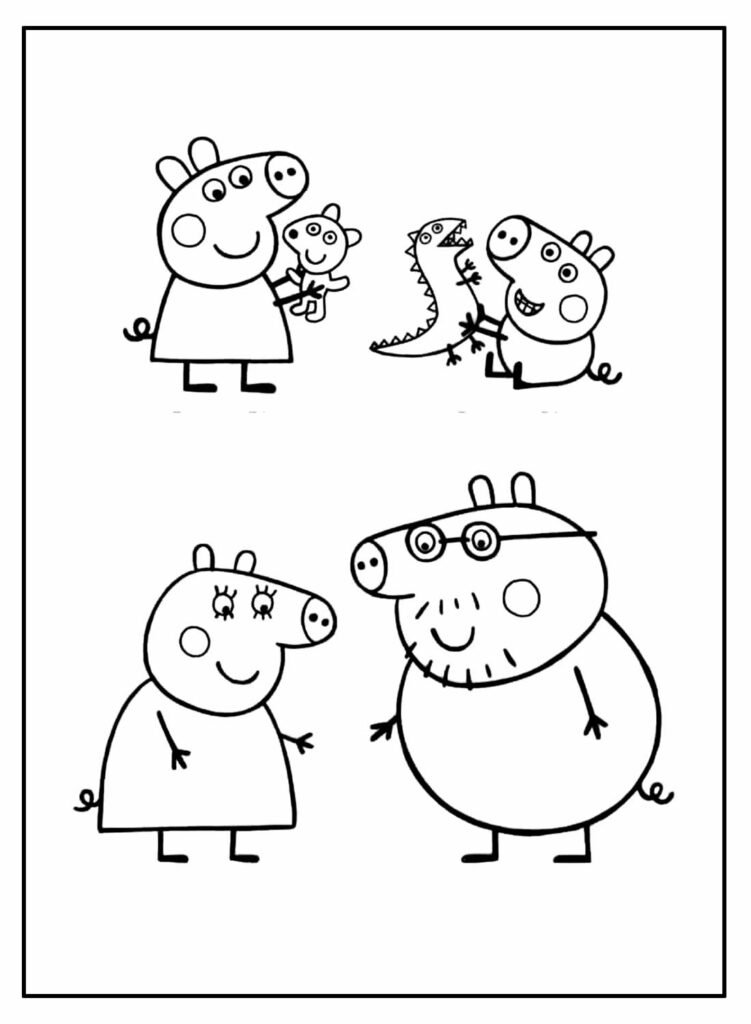 desenhos de peppa pig para colorir 13 1