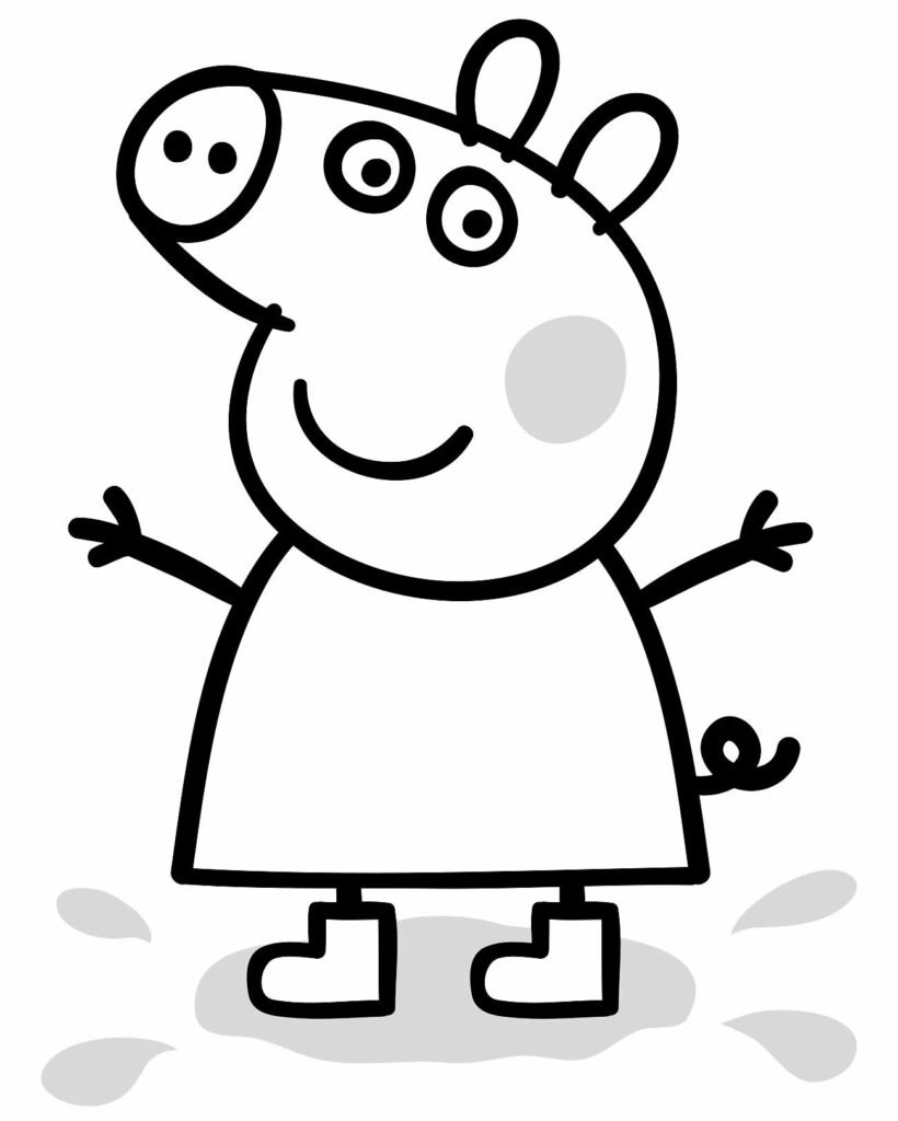 desenhos de peppa pig para colorir 2