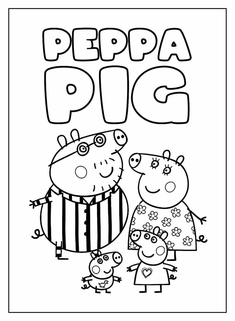 desenhos de peppa pig para colorir 24