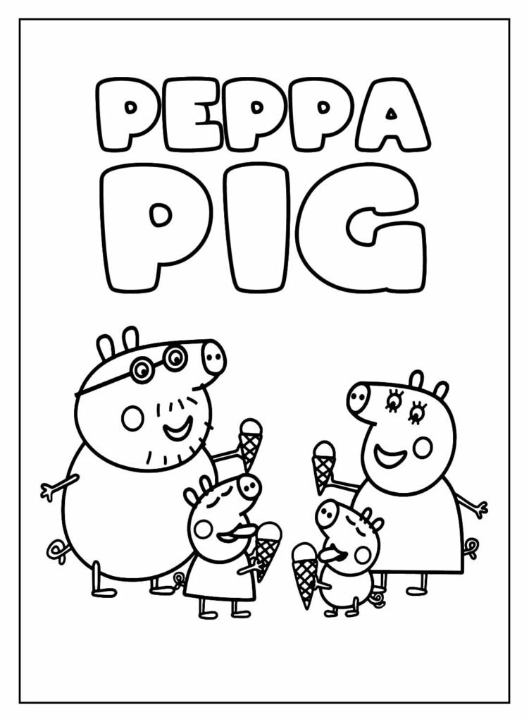 desenhos de peppa pig para colorir 29