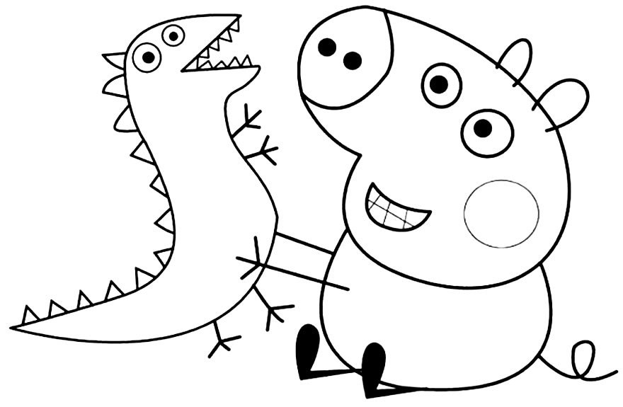 desenhos de peppa pig para colorir 4