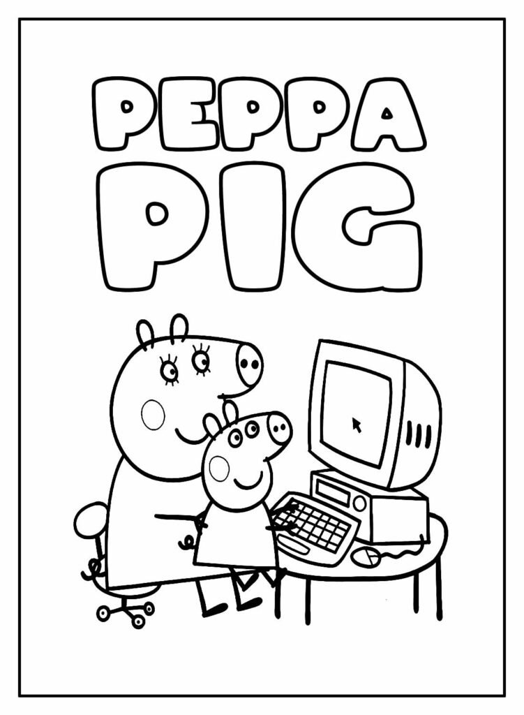 desenhos de peppa pig para colorir 43